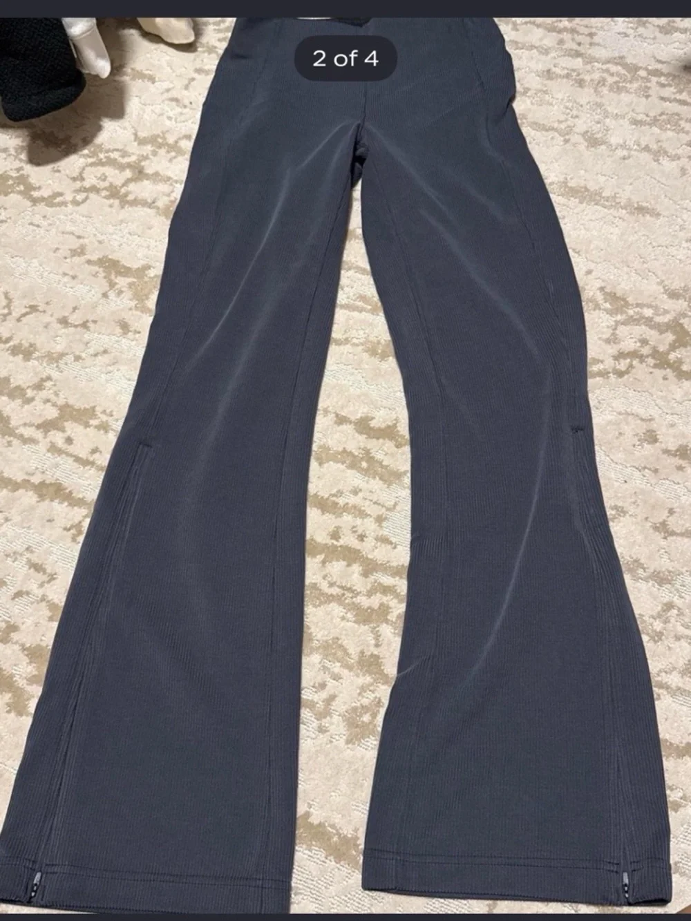 lululemon athletica Black Ribbed Workout Leggings - Picture 2 of 4